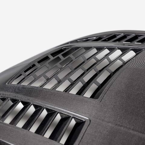 2024 Ford Mustang Type-GT4 Double-Sided Carbon Fiber Hood  - Anderson Composites - AC-HD24FDMU-GT4-DS