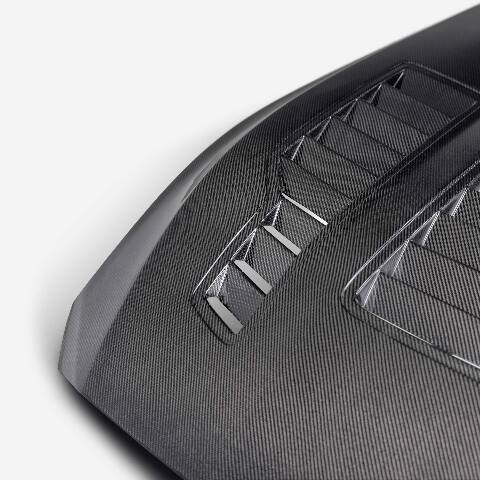 2024 Ford Mustang Type-GT4 Double-Sided Carbon Fiber Hood  - Anderson Composites - AC-HD24FDMU-GT4-DS