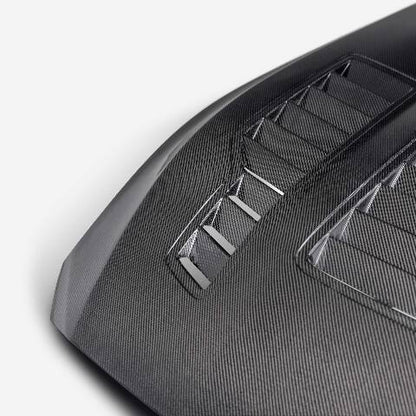 2024 Ford Mustang Type-GT4 Double-Sided Carbon Fiber Hood  - Anderson Composites - AC-HD24FDMU-GT4-DS