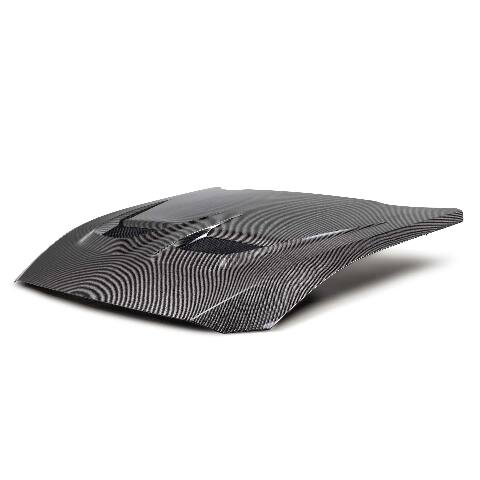 2024 Ford Mustang Type-GTD Double-Sided Carbon Fiber Hood  - Anderson Composites - AC-HD24FDMU-GTD-DS