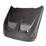 2024 Ford Mustang Type-GTD Double-Sided Carbon Fiber Hood  - Anderson Composites - AC-HD24FDMU-GTD-DS