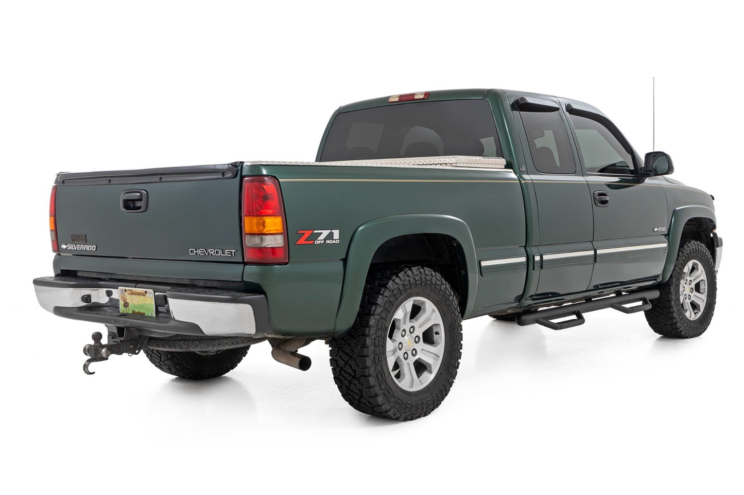 Nerf Steps | Full Length | Ext | 6.5 Ft Bed | Chevrolet Silverado/GMC Sierra 1500/2500HD | 1999-2006 | Rough Country | RCC9989QCB