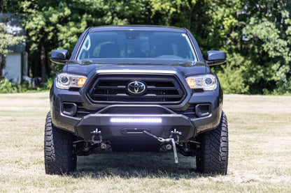 Front Bumper | Hybrid | 9500-Lb Pro Series Winch | Synthetic Rope | Toyota Tacoma | 2016-2022 | Rough Country | 10714