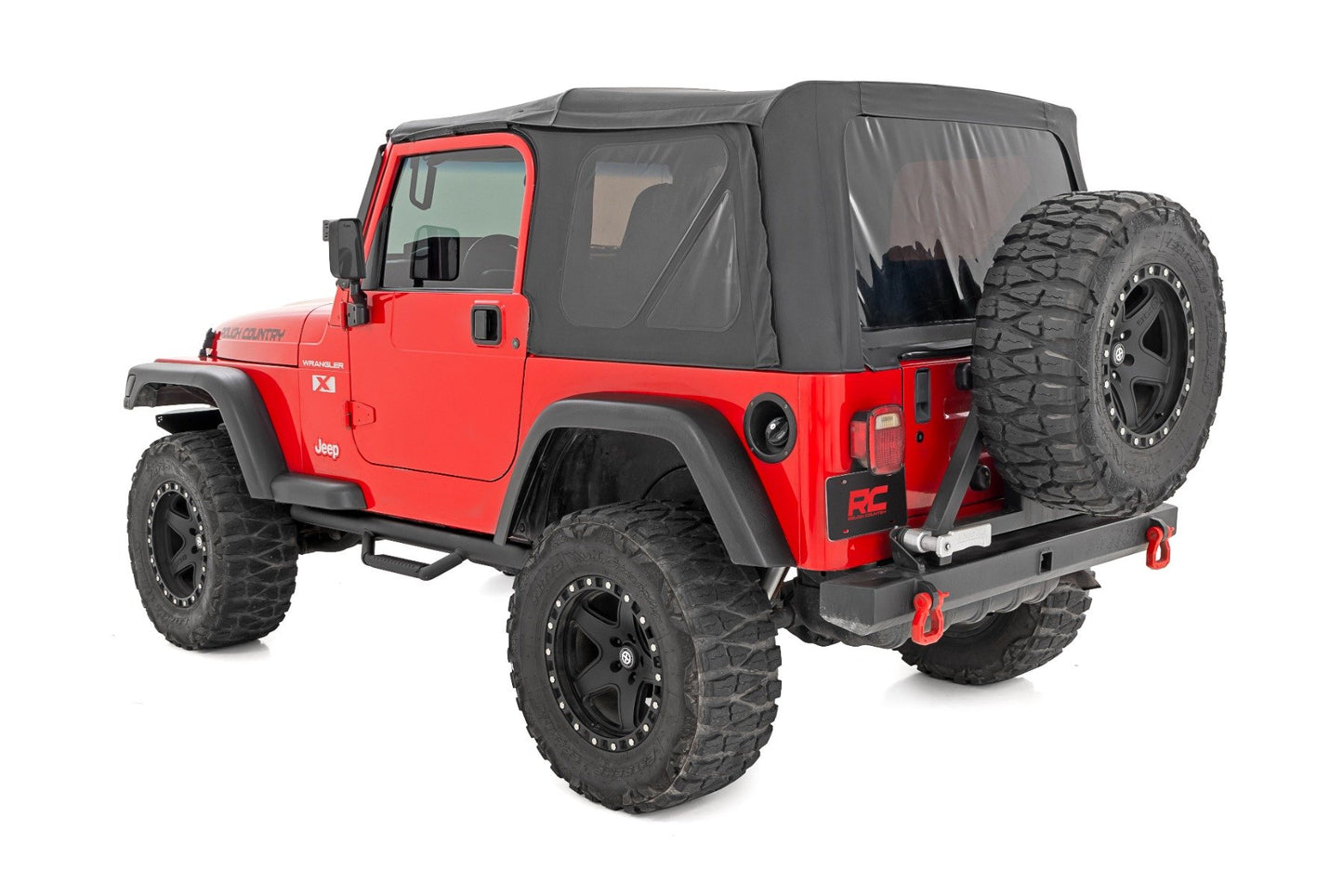 Nerf Steps | Full Length | Jeep Wrangler TJ 4WD | 1997-2006 | Rough Country | RCJ9746A