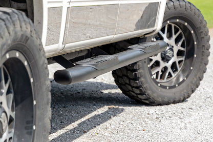 Oval Nerf Step | Crew Cab | Black | Ford F-150 2WD/4WD | 2009-2014 | Rough Country | 21007