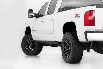 Rough Country 95 Series Wheel | One-Piece | Gloss Black Machined | 20x10 | 8x180 | -19mm | 2011-2019 |  95201006M