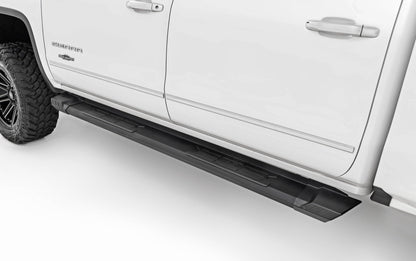 HD2 Running Boards | Extended Cab | Chevrolet Silverado/GMC Sierra  1500, 2500, 3500/ HD 2WD/4WD | 2007-2019 | Rough Country | SRB071777A