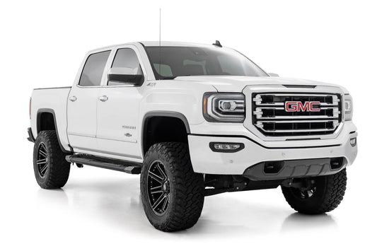 HD2 Running Boards | Crew Cab | Chevrolet Silverado/GMC Sierra 1500/2500HD/3500HD | 2007-2018 | Rough Country | SRB071785A