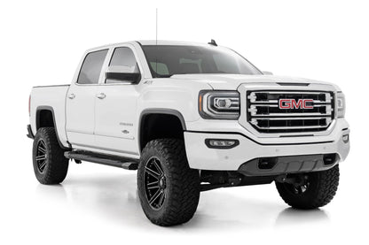 HD2 Running Boards | Extended Cab | Chevrolet Silverado/GMC Sierra  1500, 2500, 3500/ HD 2WD/4WD | 2007-2019 | Rough Country | SRB071777A