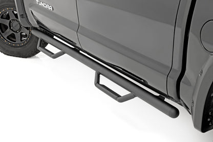 Nerf Steps | Full Length | Crew | 5.5 Ft Bed | Toyota Tundra | 2007-2021 | Rough Country | RCT0786CCB