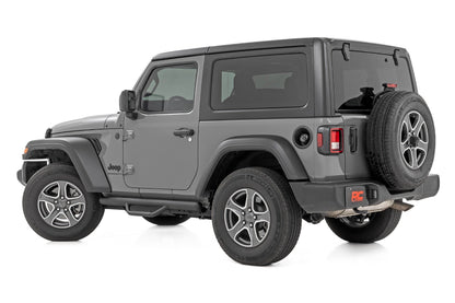 Nerf Steps | Full Length | 2 Door | Jeep Wrangler JL 4WD | 2018-2021 | Rough Country | RCJ1846B
