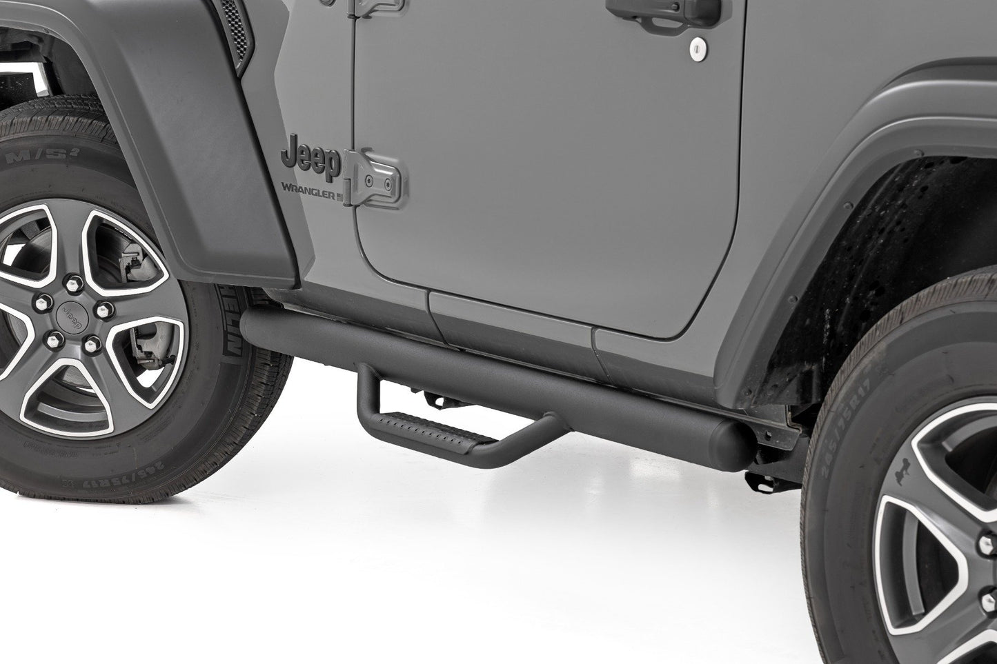 Nerf Steps | Full Length | 2 Door | Jeep Wrangler JL 4WD | 2018-2021 | Rough Country | RCJ1846B