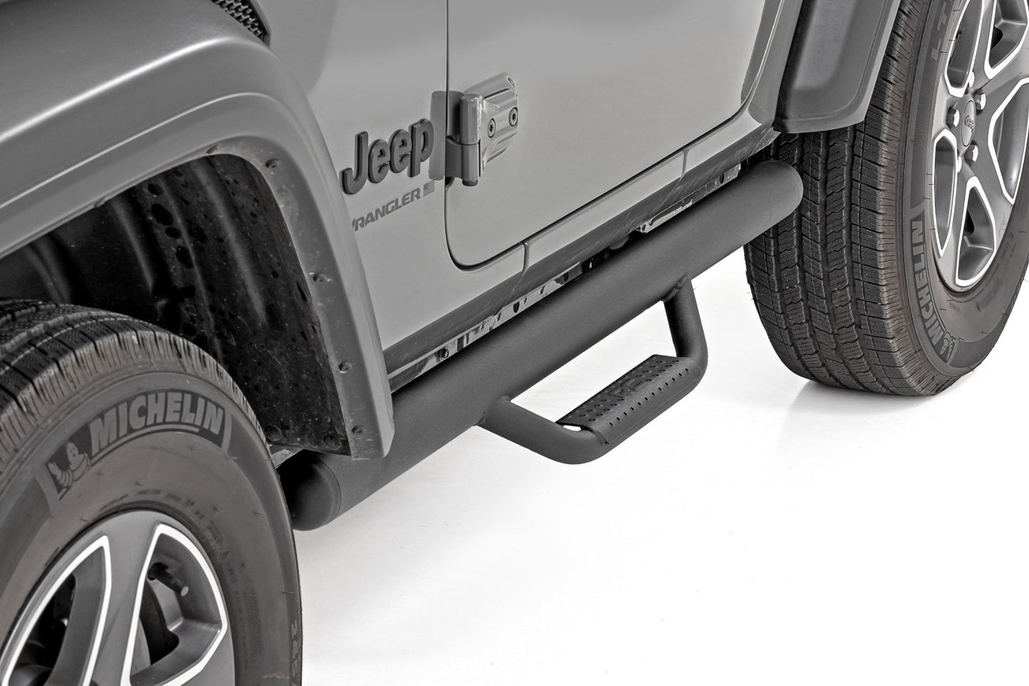 Nerf Steps | Full Length | 2 Door | Jeep Wrangler JL 4WD | 2018-2021 | Rough Country | RCJ1846B