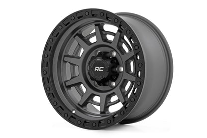 Rough Country 85 Series Wheel | Simulated Beadlock | Gunmetal Gray/Black | 17x9 | 6x135 | -12mm | 2004-2008 |  85170917A