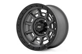 Rough Country 85 Series Wheel | Simulated Beadlock | Gunmetal Gray/Black | 17x9 | 6x135 | -12mm | 2004-2008 |  85170917A