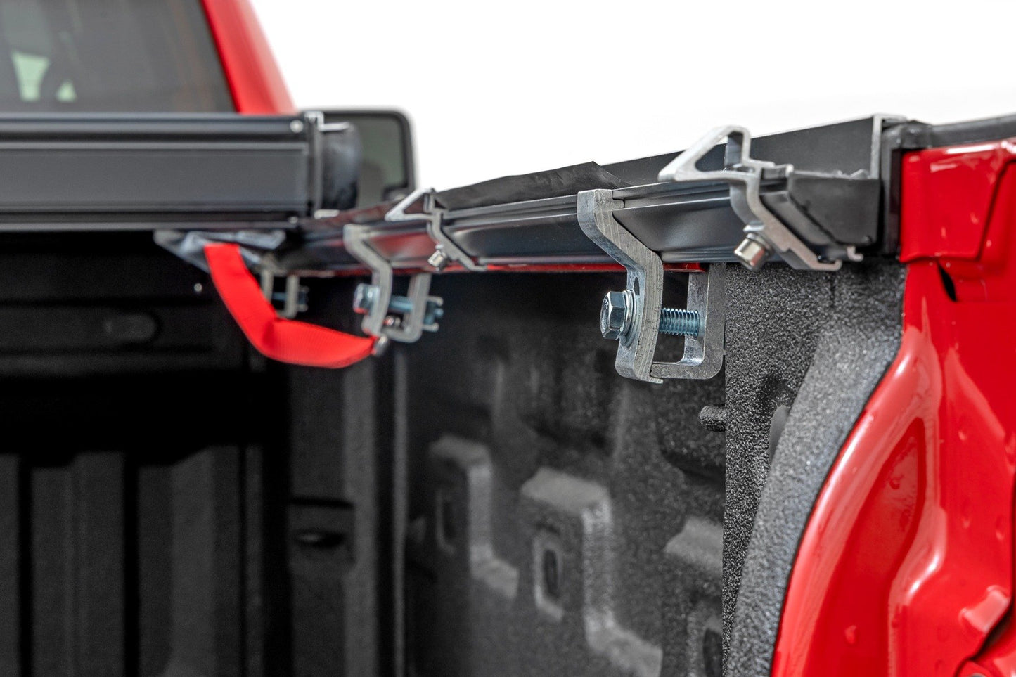 Hard Low Profile Bed Cover | 6'7" Bed | Rail Caps | Chevrolet Silverado/GMC Sierra 2500HD | 2020-2022 | Rough Country | 47120651B
