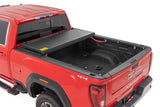 Hard Low Profile Bed Cover | 6'7" Bed | Rail Caps | Chevrolet Silverado/GMC Sierra 2500HD | 2020-2022 | Rough Country | 47120651B