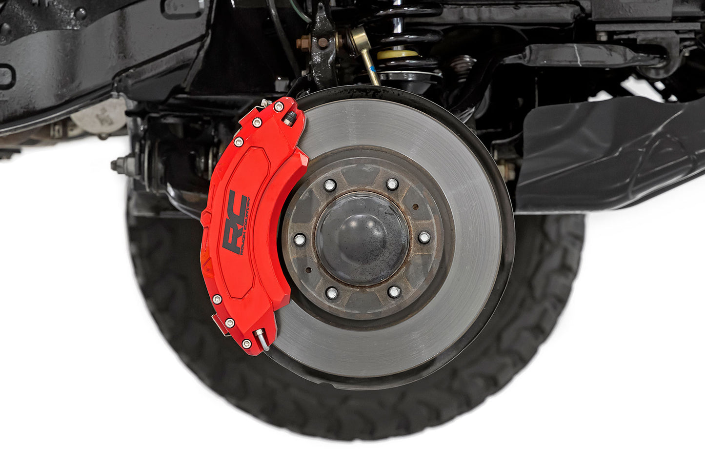 Caliper Cover | Red | Ford F-150 2WD/4WD | 2018-2022 | Rough Country | 71147A