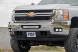 Chevrolet LED Fog Light Kit | Black Series w/ White DRL (11-14 Silverado HD) | 2011-2014 | Rough Country | 70628DRL