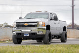 Chevrolet LED Fog Light Kit | Black Series w/ Amber DRL (11-14 Silverado HD) | 2011-2014 | Rough Country | 70628DRLA