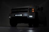 Chevrolet LED Fog Light Kit | Black Series w/ Amber DRL (11-14 Silverado HD) | 2011-2014 | Rough Country | 70628DRLA
