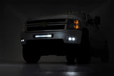 Chevrolet LED Fog Light Kit | Black Series w/ White DRL (11-14 Silverado HD) | 2011-2014 | Rough Country | 70628DRL