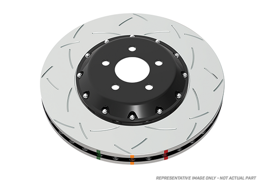 1997-1998 Toyota Supra | DBA 5000 Series Fully Assembled 2-Piece T3 Slot Brake Rotor [Front] | DBA5718BLKS