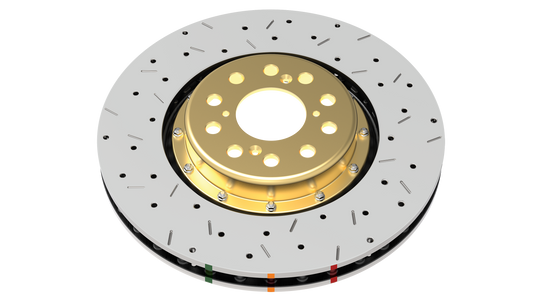2010-2011 Nissan Pathfinder & More | DBA 5000 Series Fully Assembled 2-Piece X2 Cross-Drilled/Slotted Brake Rotor [Front] | DBA52321BLKXS