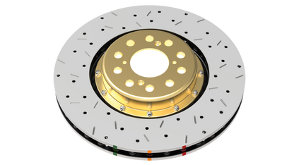 2006-2008 Jeep Grand Cherokee | DBA 5000 Series Fully Assembled 2-Piece X2 Cross-Drilled/Slotted Brake Rotor [Front] | DBA52532BLKXS