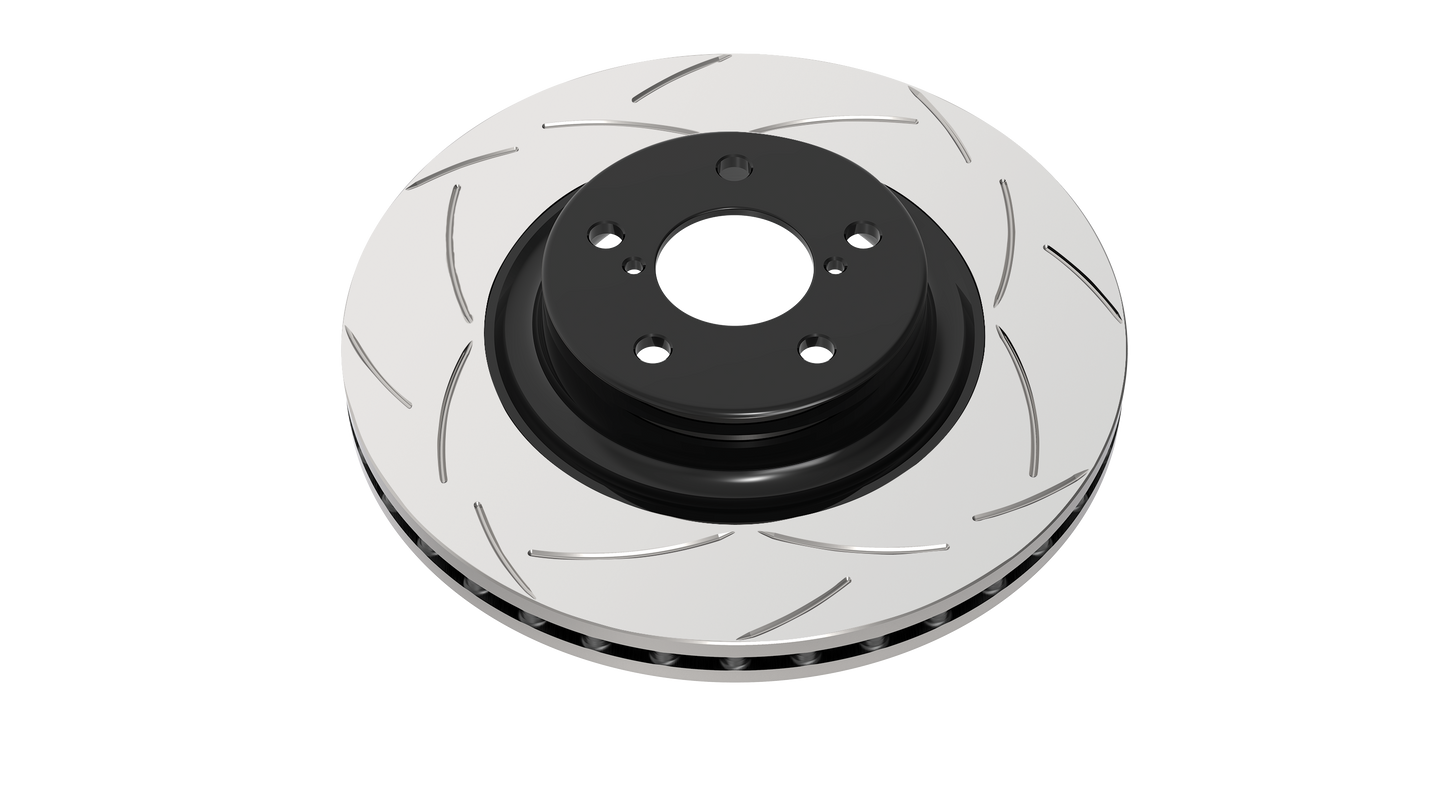 2010-2013 Toyota Prius & More | DBA Street Series T2 Slot Brake Rotor [Rear] | DBA2743S