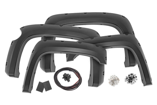 Pocket Fender Flares | 5.5 Ft Bed | Chevy Silverado 1500 | 2007-2013 | Rough Country | F-C11612A