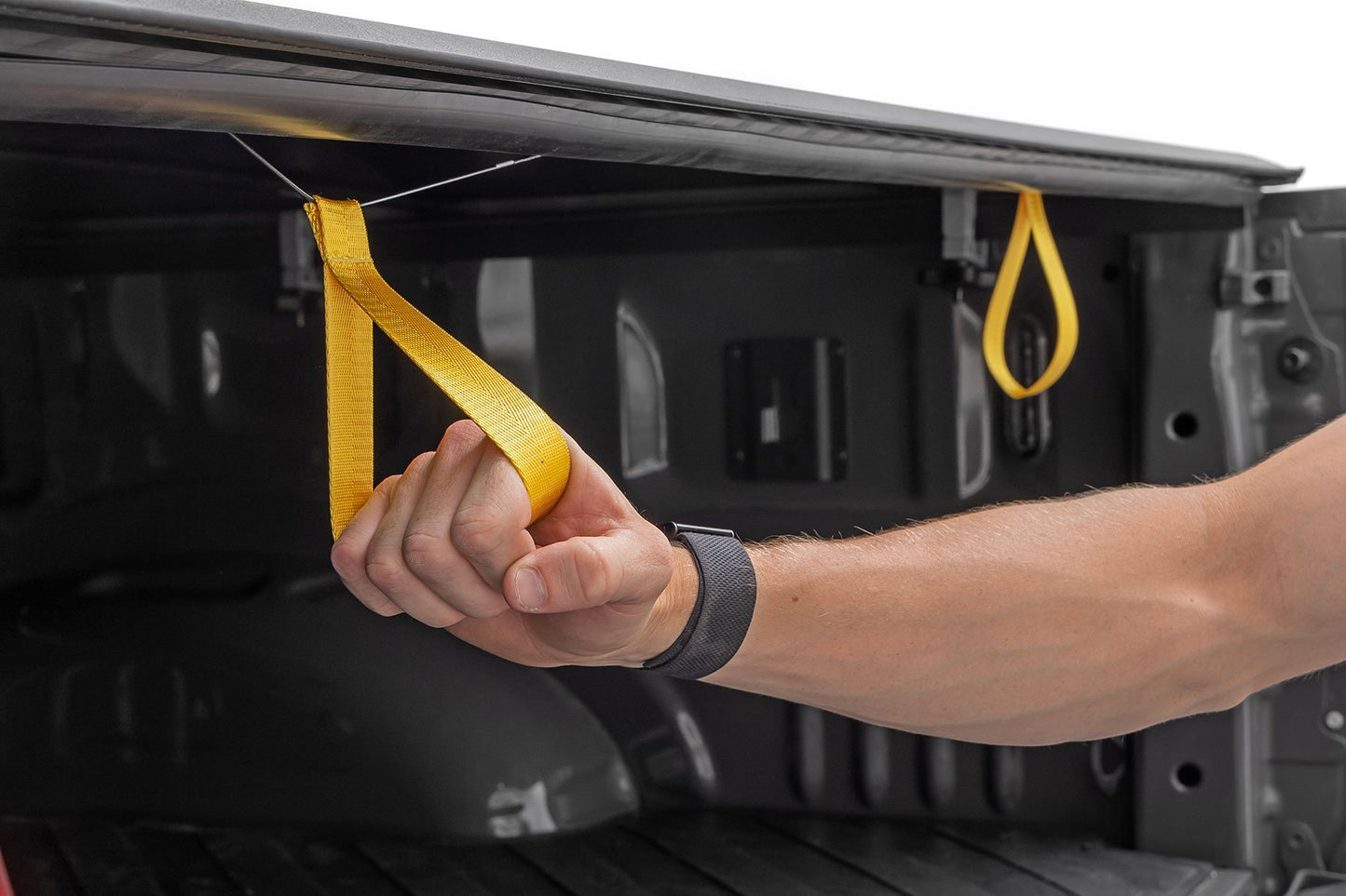 Soft Roll Up Bed Cover | 6'7" Bed | Ford F-150 /F-150 Lightning -2022 | 2015-2022 | Rough Country | 42225650
