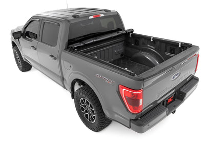 Soft Roll Up Bed Cover | 6'7" Bed | Ford F-150 /F-150 Lightning -2022 | 2015-2022 | Rough Country | 42225650