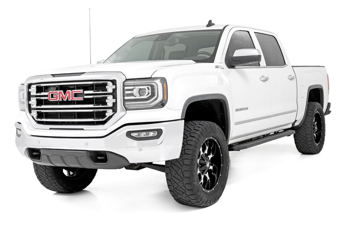 RPT2 Running Boards | Crew Cab | Chevrolet Silverado/GMC Sierra 1500/2500HD/3500HD | 2007-2018 | Rough Country | 44001