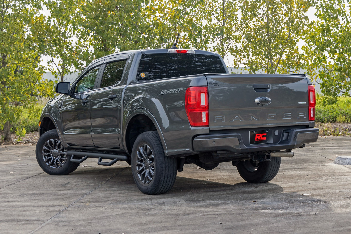 Nerf Steps | Cab Length | Crew Cab | Ford Ranger 2WD/4WD | 2019-2021 | Rough Country | RCF1981CCB