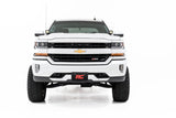 LED Light | Ditch Mount | 2" Black Pair | Amber DRL | Chevrolet Silverado/GMC Sierra 1500 | 2014-2018 | Rough Country | 71055