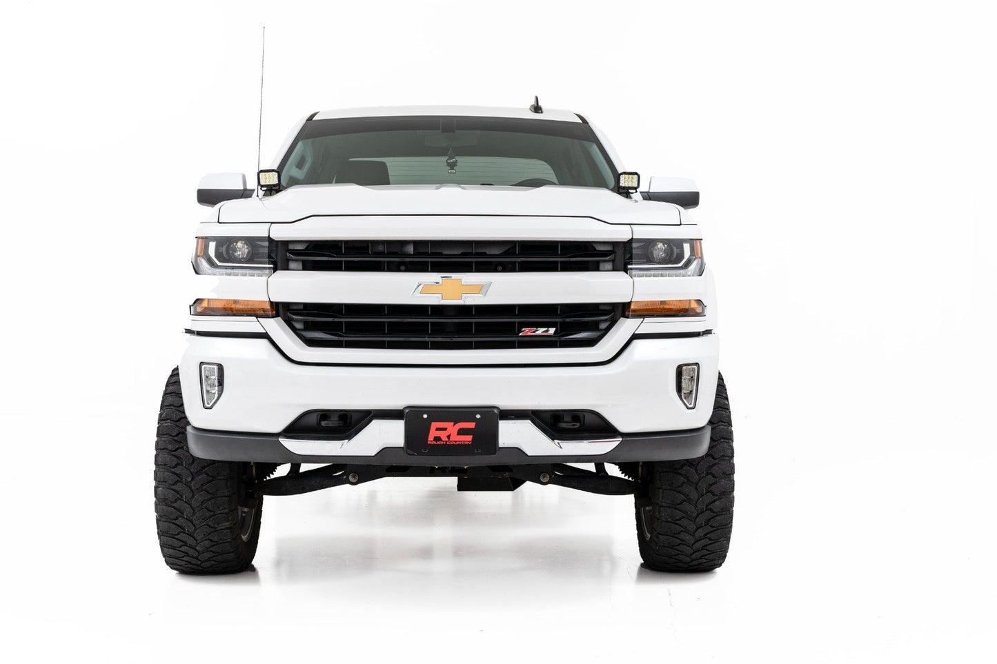 LED Light | Ditch Mount | 3" OSRAM | Wide | Chevrolet Silverado/GMC Sierra 1500 | 2014-2018 | Rough Country | 71056