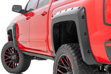 Pocket Fender Flares | 6.5-8 Ft Bed | Chevrolet Silverado 1500 2WD/4WD 1500| 2016-2018 | Rough Country | F-C11412B