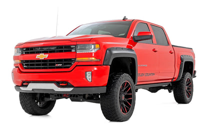 Pocket Fender Flares | 5.8 Ft Bed | Chevy Silverado 1500 | 2014-2015 | Rough Country | F-C11413A