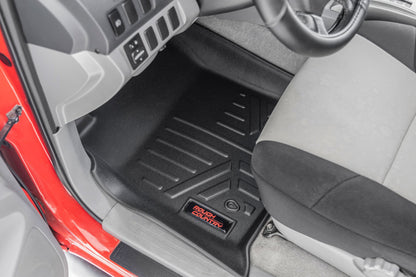Floor Mats | Front and Rear | Toyota Tacoma 2WD/4WD | 2005-2011 | Rough Country | M-75113
