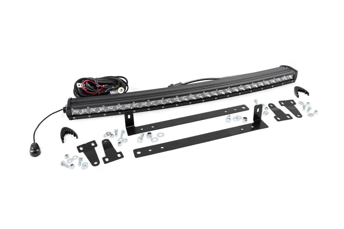 LED Light | Grille Mount | 30" Chrome Single Row | Ford F-150 | 2009-2014 | Rough Country | 70659