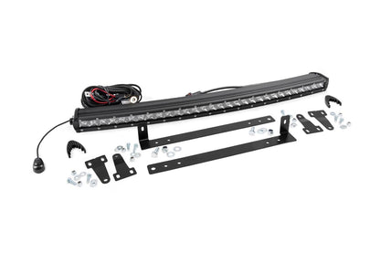 LED Light | Grille Mount | 30" Chrome Single Row | Ford F-150 | 2009-2014 | Rough Country | 70659