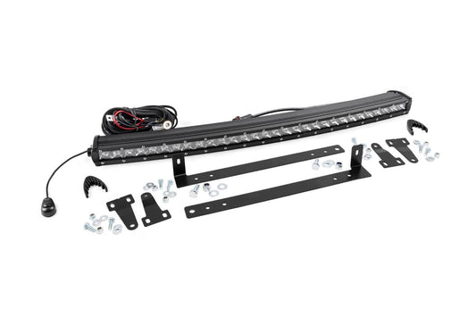 LED Light | Grille Mount | 30" Chrome Single Row | Ford F-150 | 2009-2014 | Rough Country | 70659