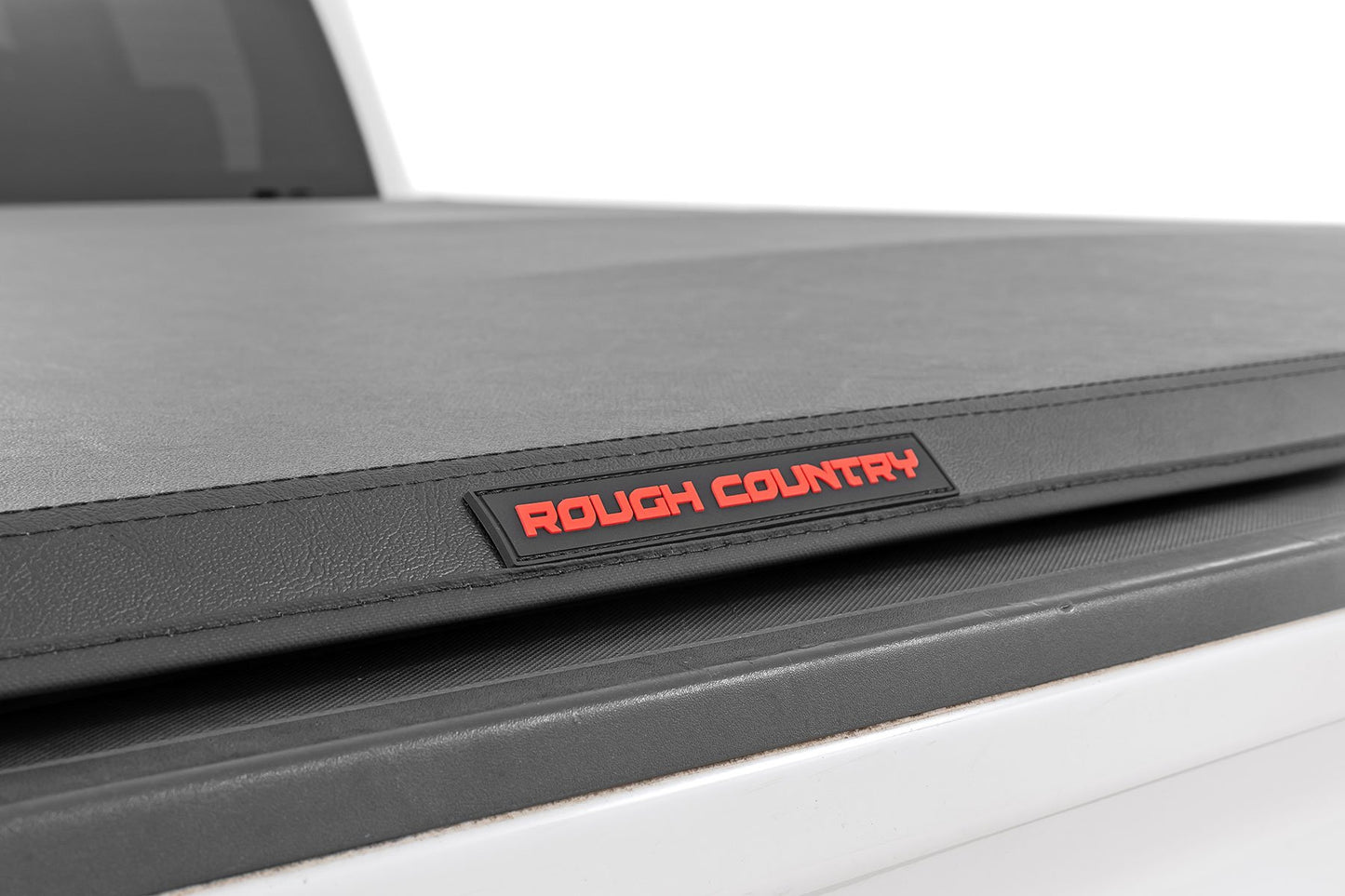 Bed Cover | Tri Fold | Soft | 6'7" Bed | Chevrolet Silverado/GMC Sierra 1500 | 2014-2018 | Rough Country | 41214650A
