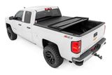 Bed Cover | Tri Fold | Soft | 6'7" Bed | Chevrolet Silverado/GMC Sierra 1500 | 2014-2018 | Rough Country | 41214650A