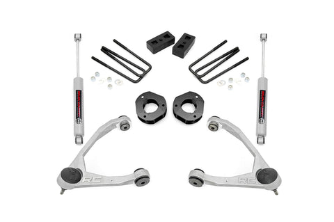 3.5" Lift Kit | Forged UCA | Cast Steel | Chevrolet Silverado/GMC Sierra 1500 | 2007-2016 | Rough Country | 19831