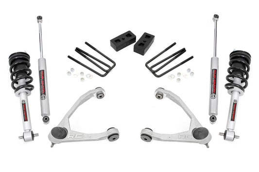3.5 Inch Lift Kit | Cast Steel | N3 Strut | Chevrolet Silverado/GMC Sierra Silverado 1500| 2014-2018 | Rough Country | 198.23