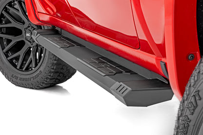 HD2 Running Boards | Extended Cab | Chevrolet Silverado/GMC Sierra  1500, 2500, 3500/ HD 2WD/4WD | 2007-2019 | Rough Country | SRB071777A