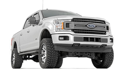 LED Light | Grille Mount | 10" Chrome Slimline Pair | Ford F-150 | 2018-2020 | Rough Country | 70809