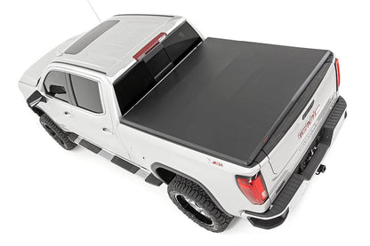 Bed Cover | Tri Fold | Soft | 5'9" Bed | Chevrolet Silverado/GMC Sierra 1500 | 2019-2022 | Rough Country | 41308550A